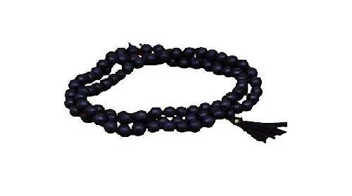 Hakik mala for Shani Dosh black bead bracelet with tassel