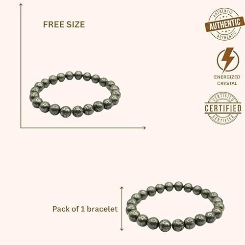 Raw Pyrite Bracelet with Certificate of Authenticity - Achleshwar
