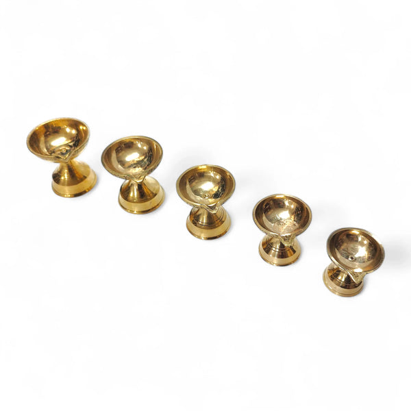 Golden Brass Diya For Pooja - Achleshwar
