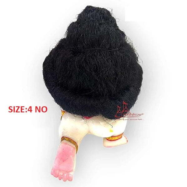 Ladoo Gopal Shinning Black Hair (4 No) - Achleshwar