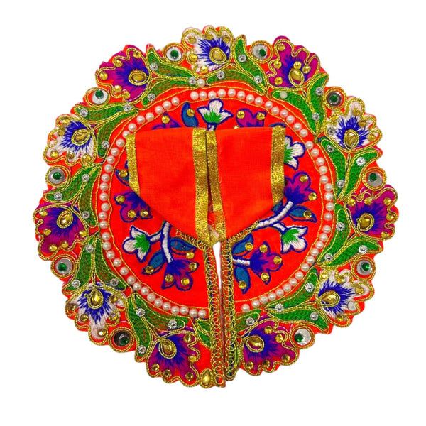 Laddu Gopal poshak/Dress | Bal Gopal Poshak Handmade Embroidered Dress with Stone & Jari Work Size 0 to 6 - Achleshwar