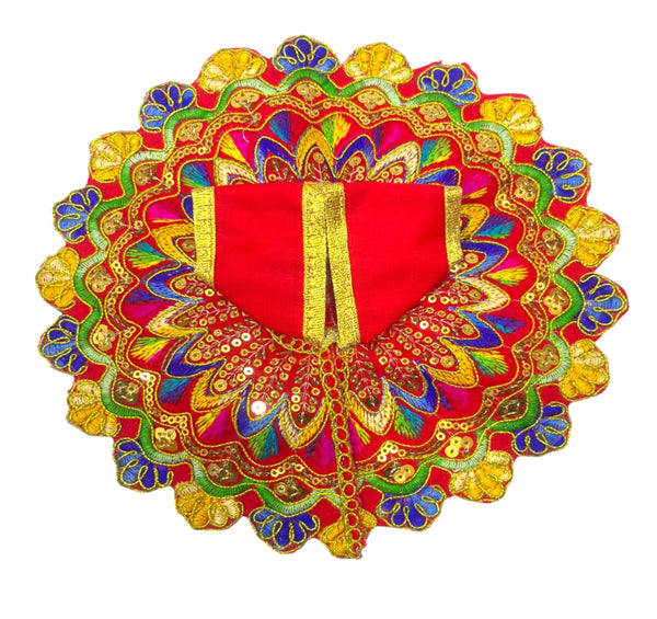 Laddu Gopal poshak/Dress | Bal Gopal Poshak Handmade Embroidered Dresswith jari Size 0 to 6 - Achleshwar