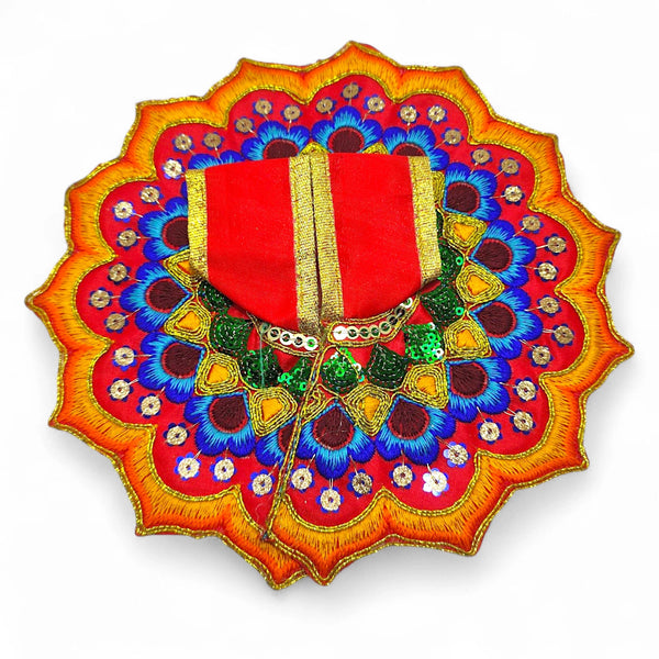 Laddu Gopal poshak/Dress | Bal Gopal Poshak Handmade Embroidered Dress with jhari Work Size 0 to 6