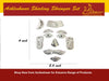 German Silver Hanuman Ji Mukharbind Shringar Set – Traditional Face Decoration Set for Hanuman Idol 6 inch - Achleshwar