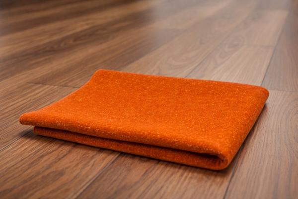 Premium Orange Woolen Aasan (23x27 Inch) – Handcrafted Pooja & Meditation Mat - Achleshwar