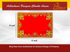 Designer Red Velvet Embroidered Pooja Aasan - Achleshwar