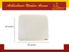Achleshwar woolen pooja asan mat, off-white, 26 in square