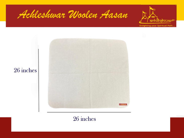 White Woolen Pooja Aasan