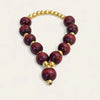 Small Orignal Laal Chandan Red Sandalwood Mala for God Idol Small Mala Garland Haar for Car Idols, Moti Mala for Statue, Figurines, 7 cm - Achleshwar
