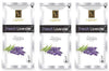Set of three luxury agarbatti incense packs with French lavender and purple floral print