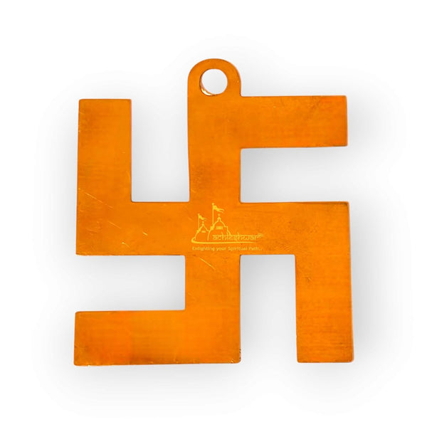 Achleshwar Copper Swastik Wall Hanging Vastu Yantra for Positive Energy