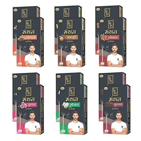 Manthan Dhoop Sticks in 6 Fragrances - Achleshwar