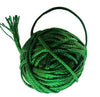Green cotton thread ball with loose strand, dark green