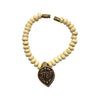 Small Original Tulsi Mala with Radha Pendant Design for God Idol | Mini Garland Haar for Car Dashboard Idols, Statues, and 0–6 No Laddu Gopal | Size: 7 cm (Copy) - Achleshwar