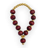 Small Orignal Laal Chandan Red Sandalwood Mala for God Idol Small Mala Garland Haar for Car Idols, Moti Mala for Statue, Figurines, 7 cm - Achleshwar