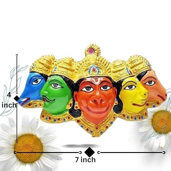 Patitpavan Panchmukhi Hanuman Idol Five Face Murti Statue for Pooja – Achleshwar - Achleshwar