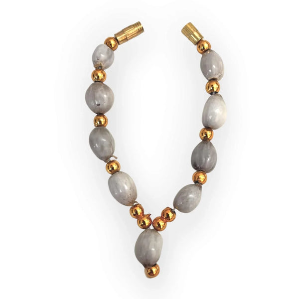 Small Vaijyanti Mala for God Idol Small Mala Garland Haar for Car Idols, Moti Mala for Statue, Figurines, 7 cm Pack of 4 - Achleshwar