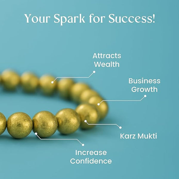 Achleshwar Raw Pyrite Bracelet Golden