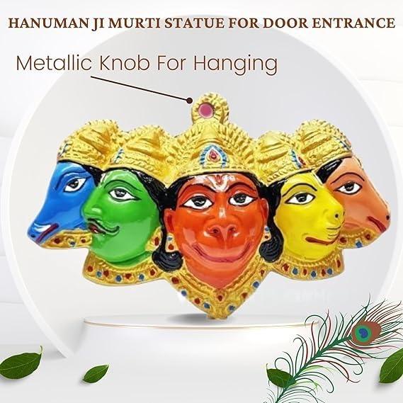 Patitpavan Panchmukhi Hanuman Idol Five Face Murti Statue for Pooja – Achleshwar - Achleshwar