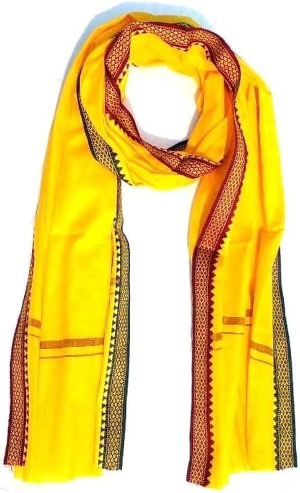 Pure Cotton Best Quality Gamcha/Patka Yellow - Achleshwar