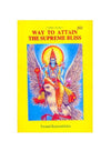 Yellow spiritual book cover with blue deity, wings, and title