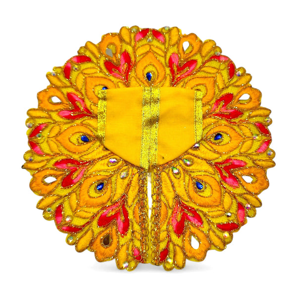 Laddu Gopal poshak/Dress | Bal Gopal Poshak Handmade Embroidery Stone & Jari Work Size 0 to 6 - Achleshwar