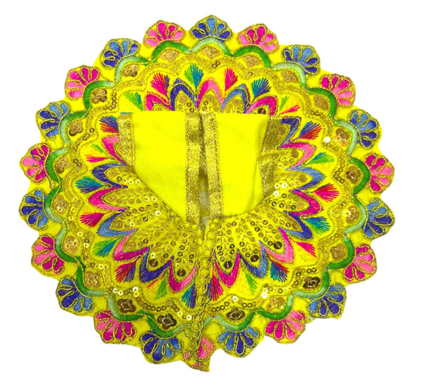 Laddu Gopal poshak/Dress | Bal Gopal Poshak Handmade Embroidered Dresswith jari Size 0 to 6 - Achleshwar