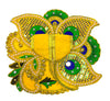 Laddu Gopal poshak/Dress | Bal Gopal Poshak Handmade Peacock Feather Embroidered Dress Size 0 to 6 - Achleshwar