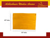 Yellow & White Woolen Pooja Aasan