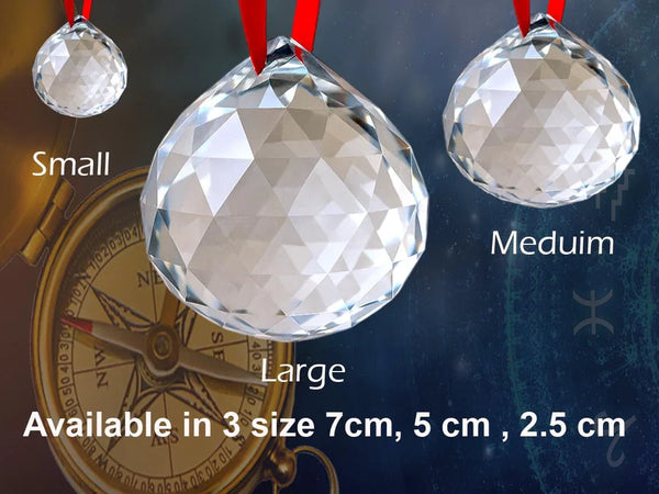 Fengshui Clear Crystal Hanging Ball - Achleshwar