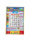 2026 wall calendar with colorful grid and border, framed layout