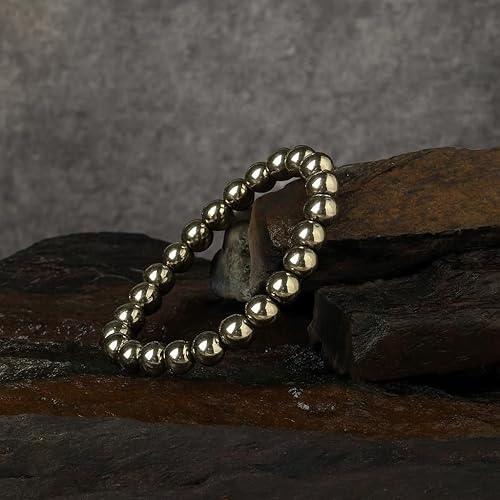 Raw Pyrite Bracelet with Certificate of Authenticity - Achleshwar