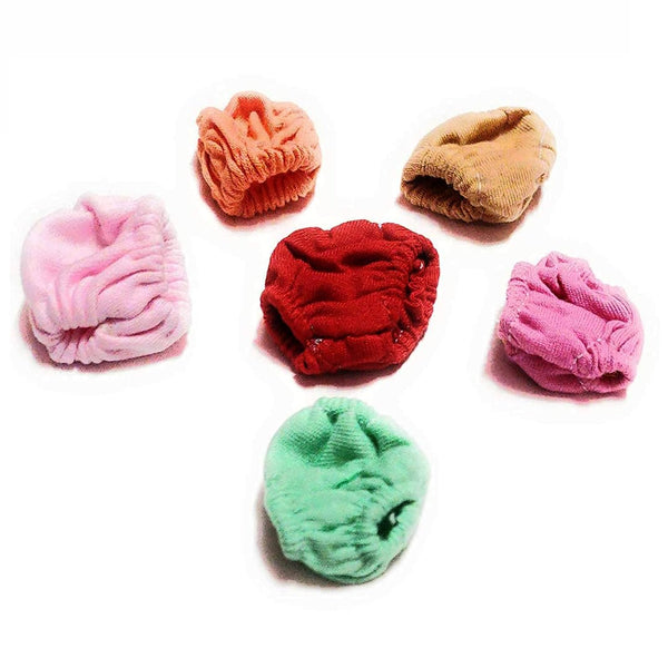 Achleshwar Achleshwar Premium Laddu Gopal Nappy Set with Grip, 6 Pieces, Size 4 no Assorted Multicolour