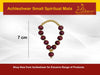 Small Orignal Laal Chandan Red Sandalwood Mala for God Idol Small Mala Garland Haar for Car Idols, Moti Mala for Statue, Figurines, 7 cm - Achleshwar