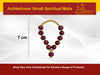 Achleshwar Small Orignal Laal Chandan Red Sandalwood Mala for God Idol Small Mala Garland Haar for Car Idols, Moti Mala for Statue, Figurines, 7 cm