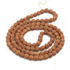 Brown 5 Mukhi 12mm Rudraksha Mala/Rosary Lab Certified 108+1 Beads by- - Achleshwar