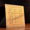 Kuber Card of Abundance For Wallet | Kuber Yantra Numbers Small 2 Inch X 2 Inch Copper Yantra - Achleshwar