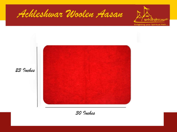 Red Woolen Pooja Aasan