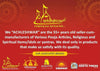 Brand banner with circular emblem, yellow icons, and a long headline section
