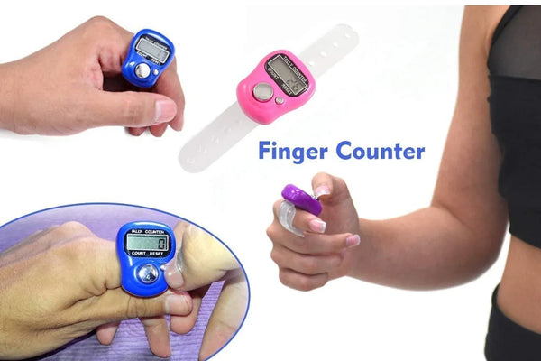Mini Hand Tally Counter Finger Ring Digital Electronic Head Count - Achleshwar