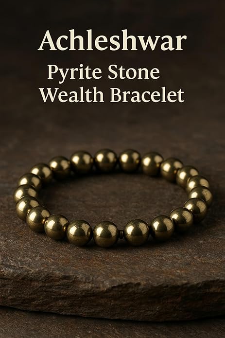 Achleshwar Raw Pyrite Bracelet Golden