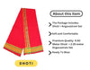 Pure cotton special dhoti set Red colour along angvastra