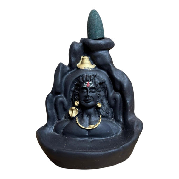 Achleshwar Lord Shiva Adiyogi Backflow Smoke Fountain Incense Holder with Cones & Sticks