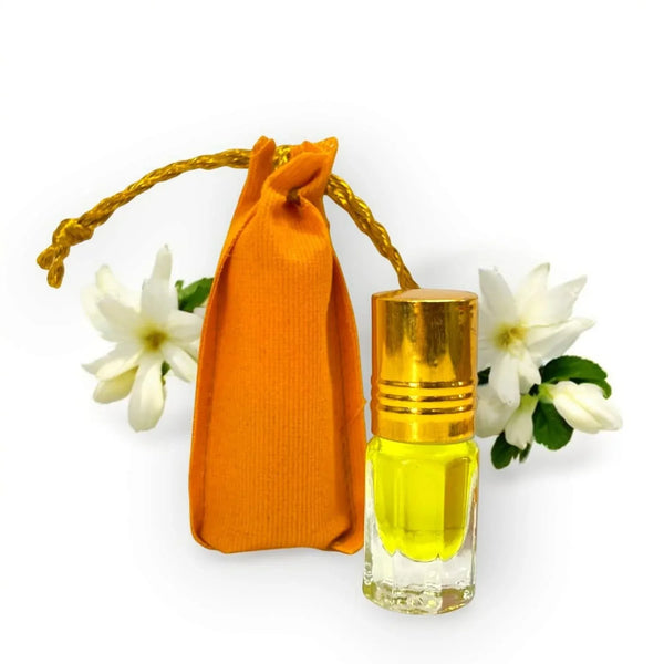 Pure Chameli/Jasmine/Itra for God with Long Lasting Natural Fragnance obtained from Flowers Without Alochol/Essence - Achleshwar