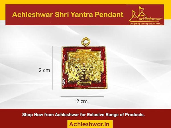 Ashtadhatu Shri Yantra Locket for Men Women - Achleshwar