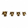 Golden Char Mukhi Brass Diya For Pooja - Achleshwar