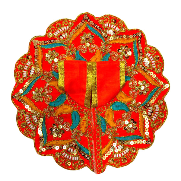 Laddu Gopal poshak/Dress | Bal Gopal Poshak Handmade Embroidered Dress with Stone & Jari Work Size 0 to 6 - Achleshwar