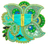 Laddu Gopal poshak/Dress | Bal Gopal Poshak Handmade Peacock Feather Embroidered Dress Size 0 to 6 - Achleshwar