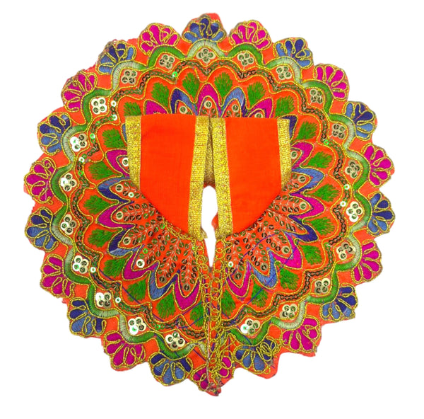 Laddu Gopal poshak/Dress | Bal Gopal Poshak Handmade Embroidered Dresswith jari Size 0 to 6 - Achleshwar