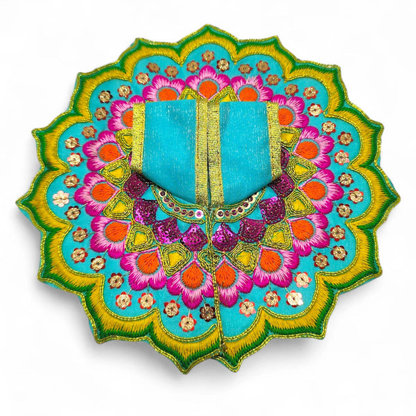 Laddu Gopal poshak/Dress | Bal Gopal Poshak Handmade Embroidered Dress with jhari Work Size 0 to 6